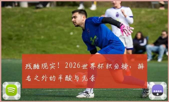 残酷现实！2026世界杯积分榜，排名之外的辛酸与无奈